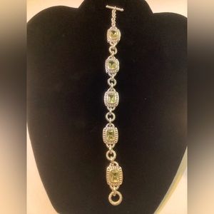 Vintage stamped 925 China Citrine bracelet